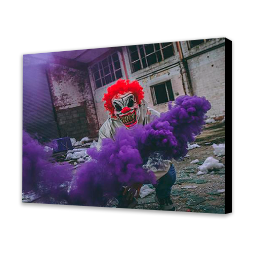 Clown With Purple Smoke