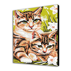Kittens in Flowers