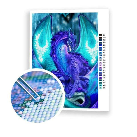 Purple Dragon - Diamond Art World