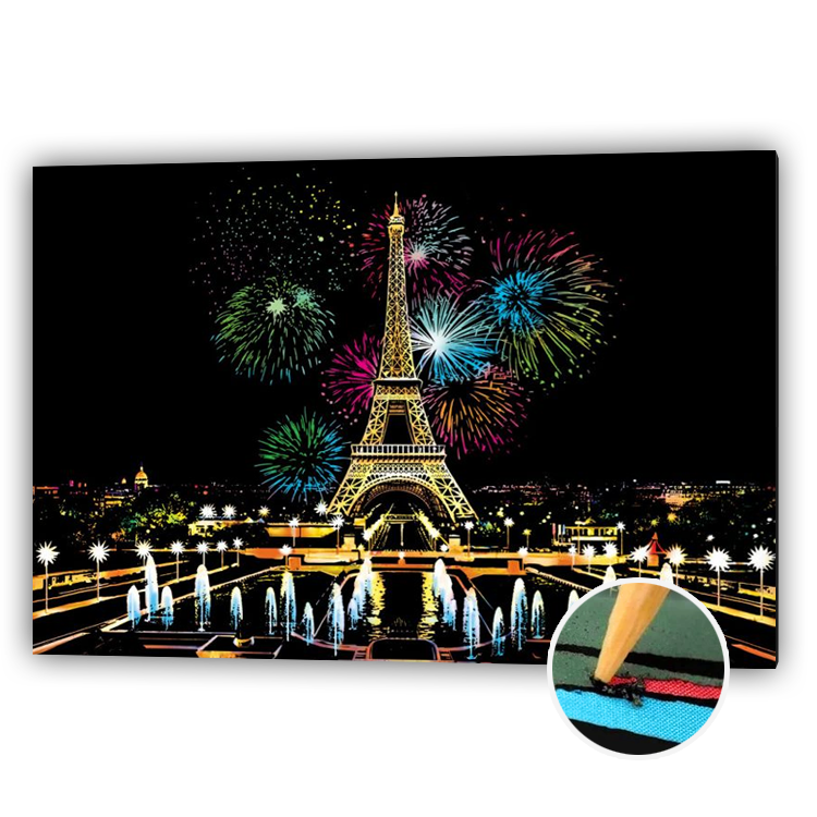 Eiffel tower fireworks